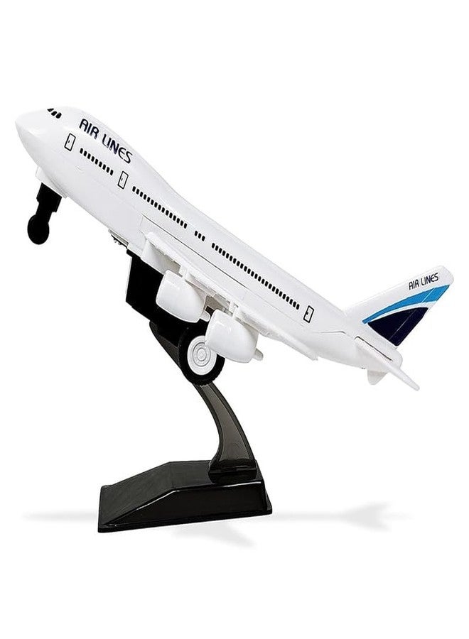 طائرة كولين أراي لعبة سحب للخلف للأطفال مع حامل عرض - بدون حواف حادة، أجنحة ثابتة وتصميم واقعي لطائرة إيرباص | يمكن للبالغين استخدامها كزينة للطاولة - 3 - Image 1